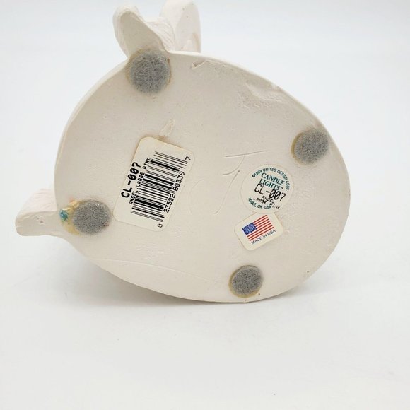 Vtg Winged‎ Angel Taper Candle Holder 1989 United Design Co Pink CL-007 USA Tags - Picture 8 of 8